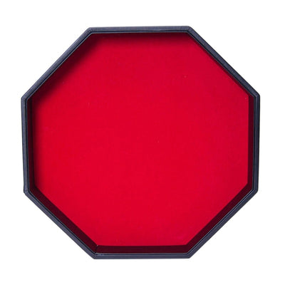 Octagonal Dice Pan Leather Storage Organizer