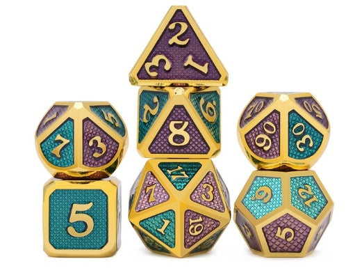 Metal game dice