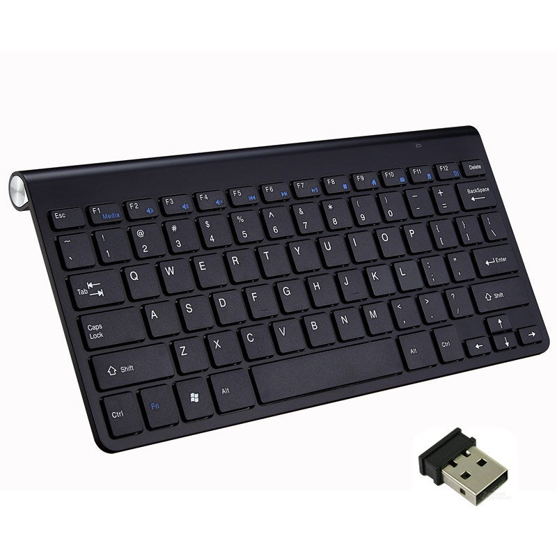 Wireless Compact Portable Keyboard Black