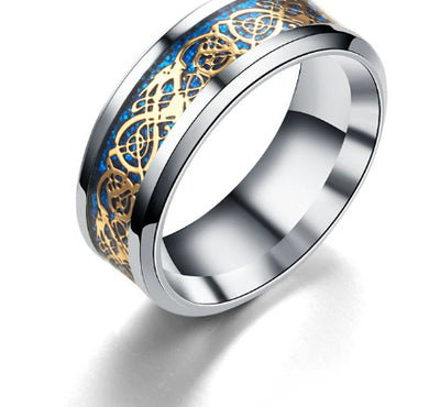 New colorful glare dragon dragon ring fashion jewelry