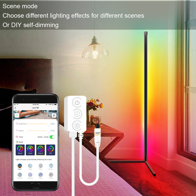 LED Corner Rgb Atmosphere Disassembly Splicing Network Red Floor Lamp