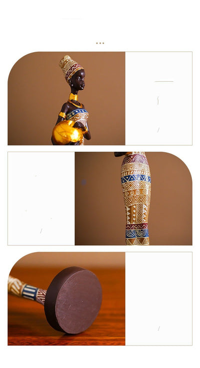 Sculpture Decorations For Black Women Figures