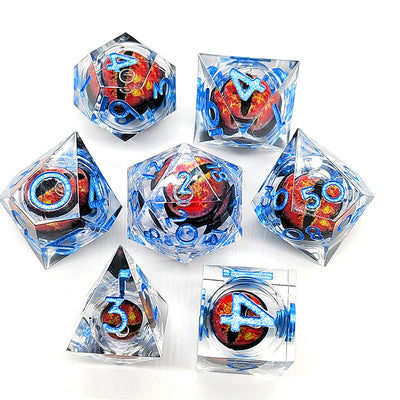 The New Pointed Resin Dragon Eye Can Rotate DND Game Dice