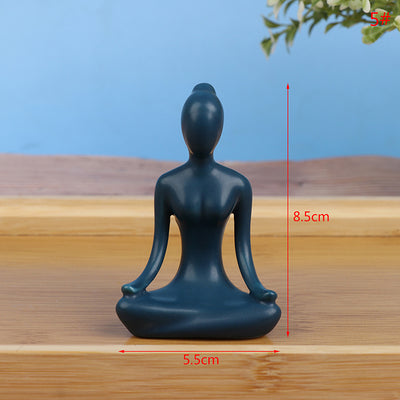 White Porcelain Ceramic Crafts Home Abstract Figures