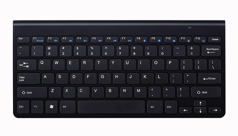 Wireless Compact Portable Keyboard Black