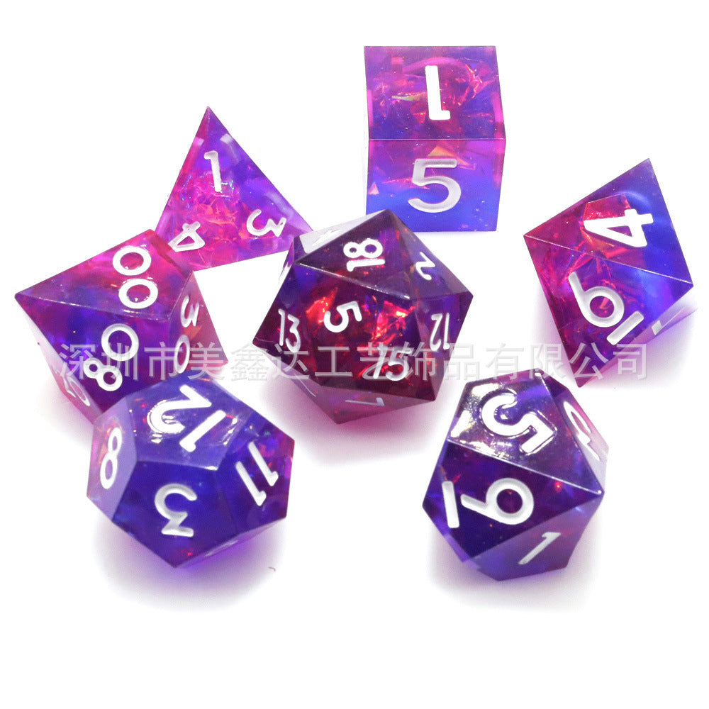 The New Pointed Resin Dragon Eye Can Rotate DND Game Dice