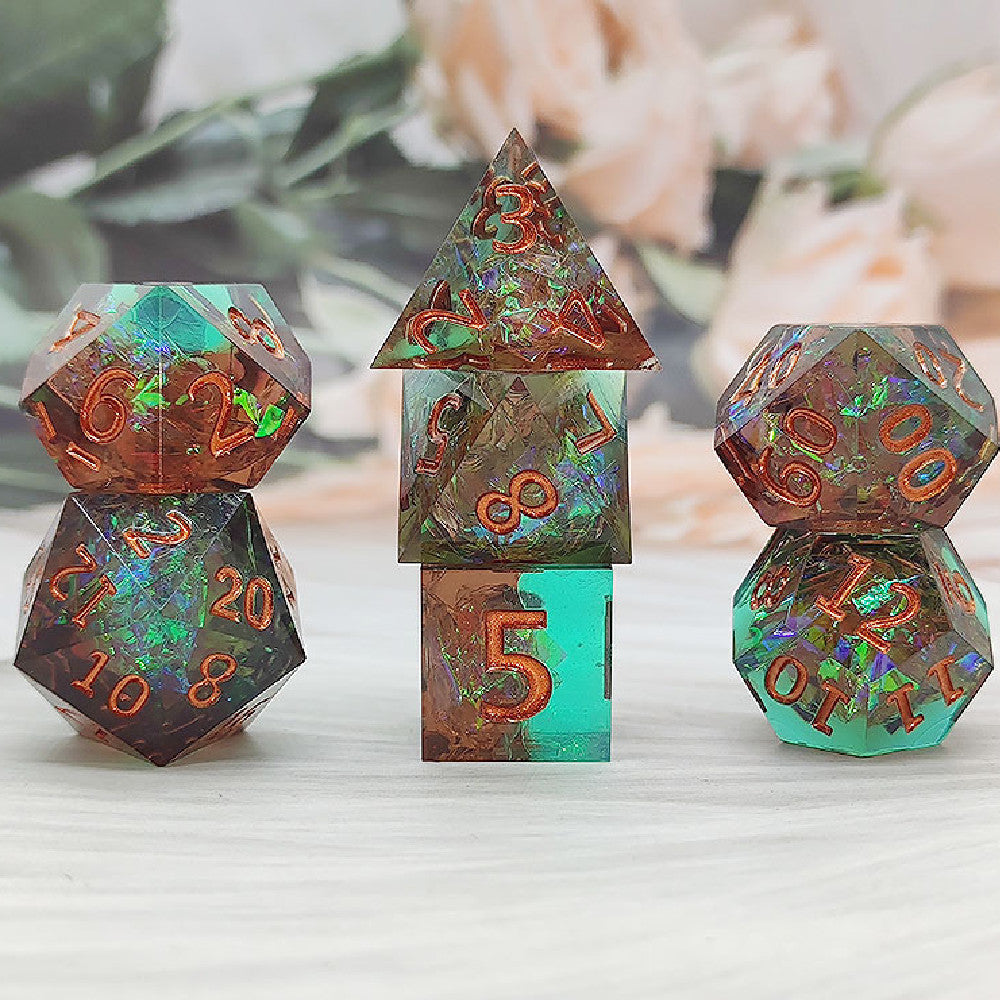 Resin Sharp-angle Dice DND Running Group Board Game